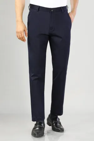Navy Blue Smart Fit Cotton Chino