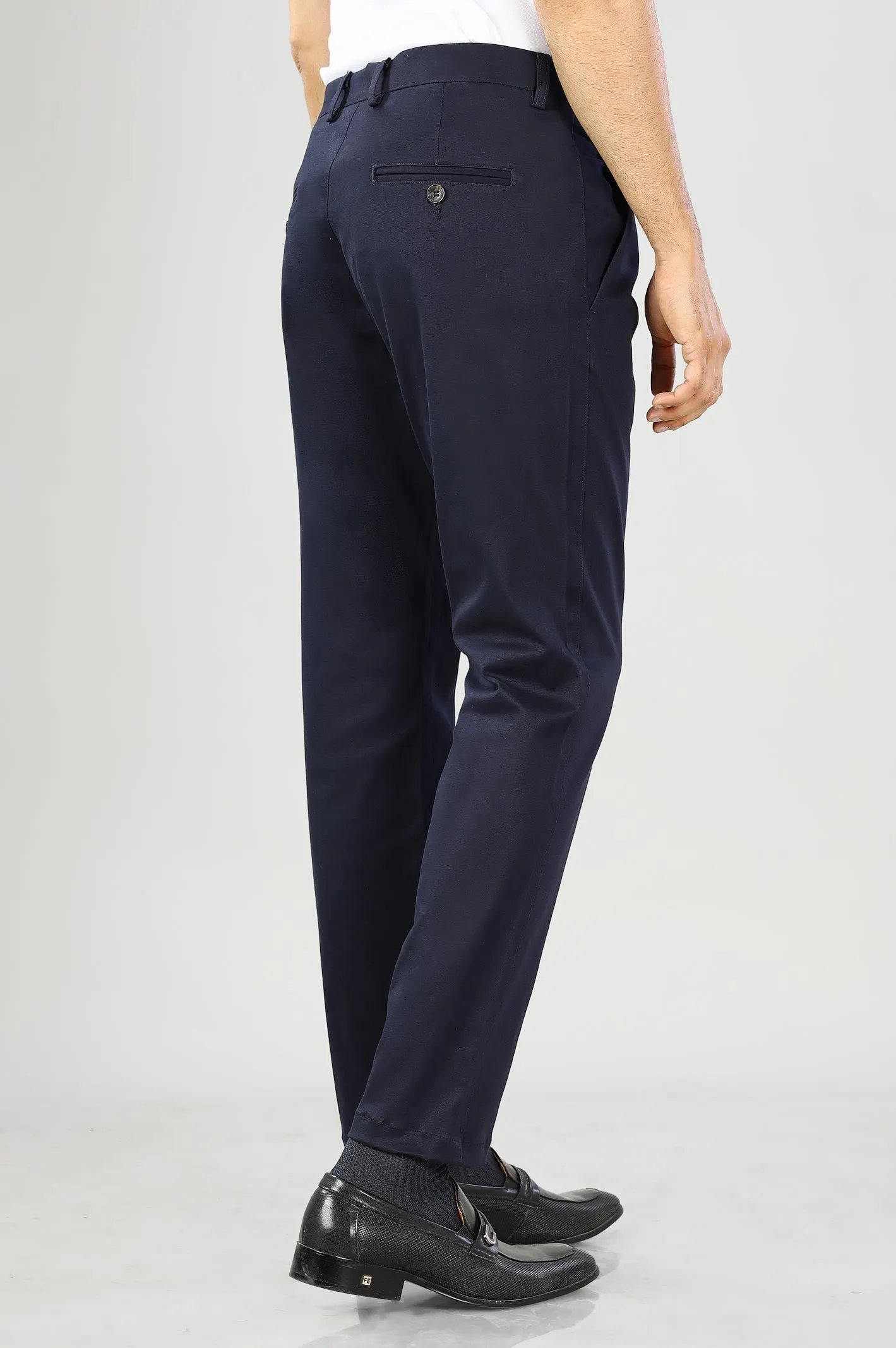 Navy Blue Smart Fit Cotton Chino