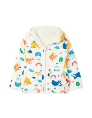 Nursery Cosette Reversible Jacket - Wild White | Joules