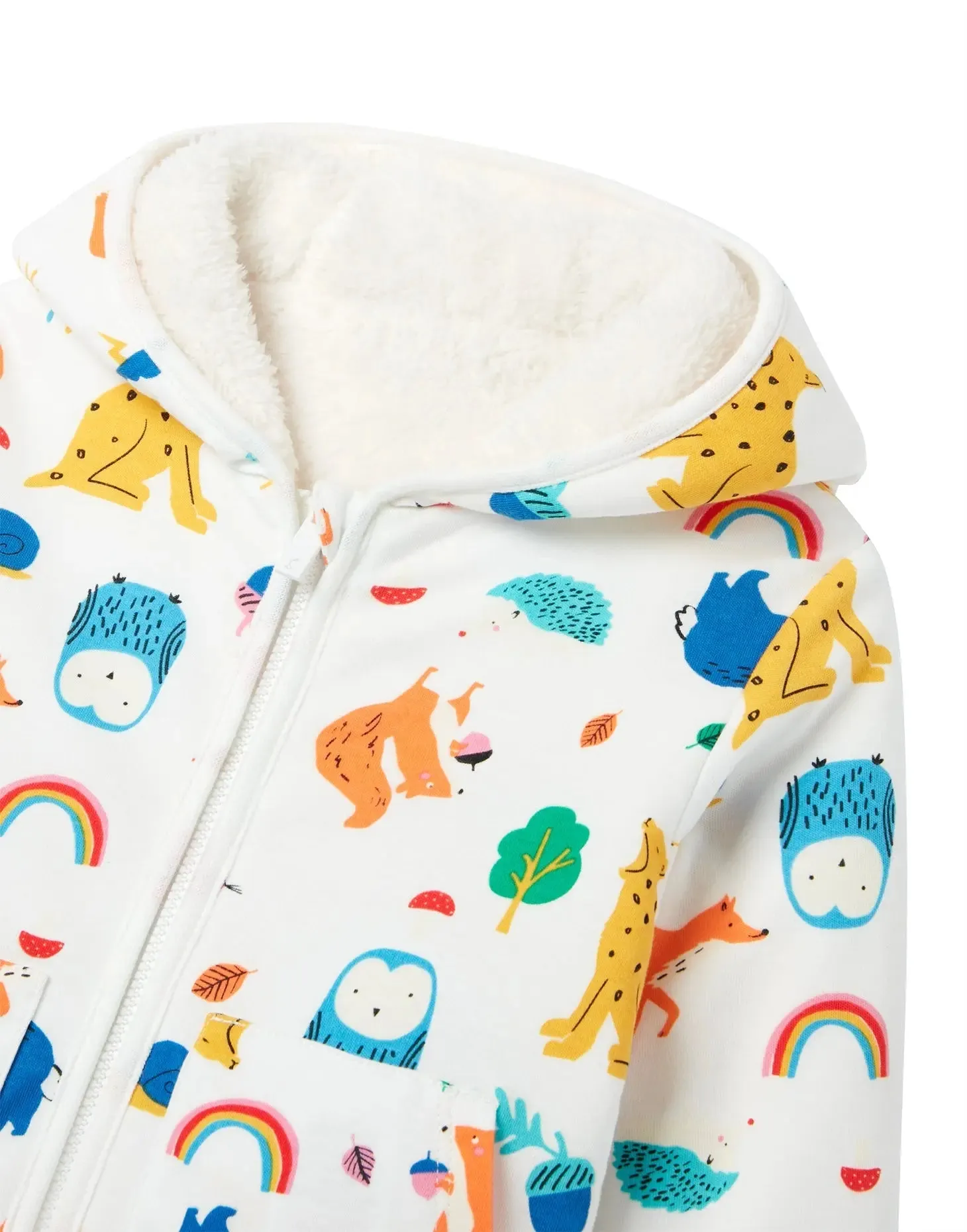 Nursery Cosette Reversible Jacket - Wild White | Joules