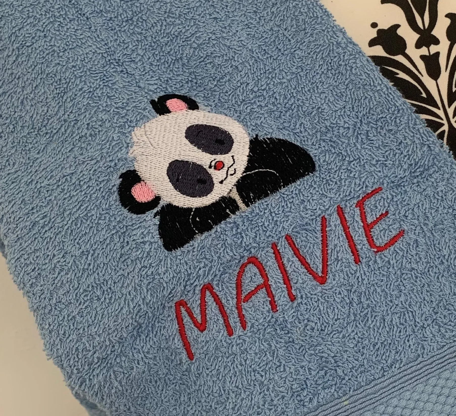 Panda Canvas Trug - Toy Storage Tub - Personalised