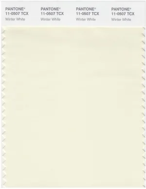 Pantone Smart 11-0507 TCX Color Swatch Card | Winter White