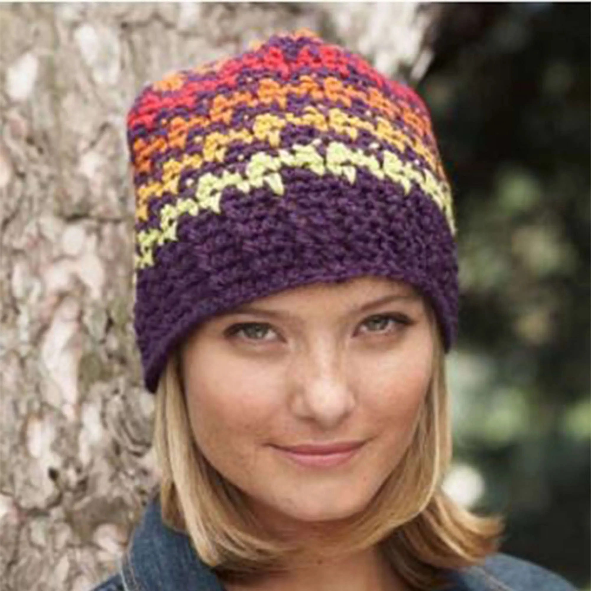 Patons Crochet Houndstooth Hat