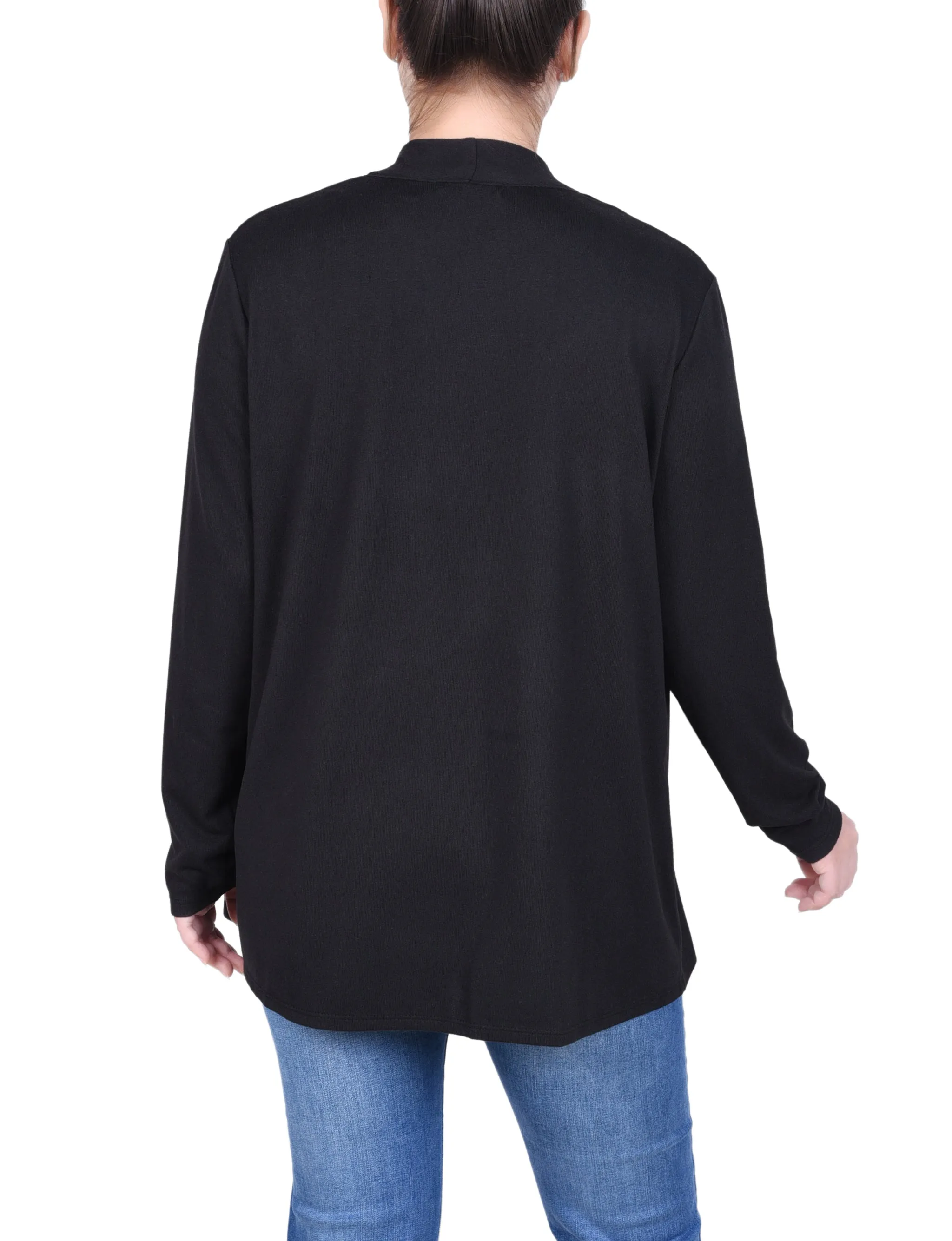 Petite Long Sleeve Swing Cardigan