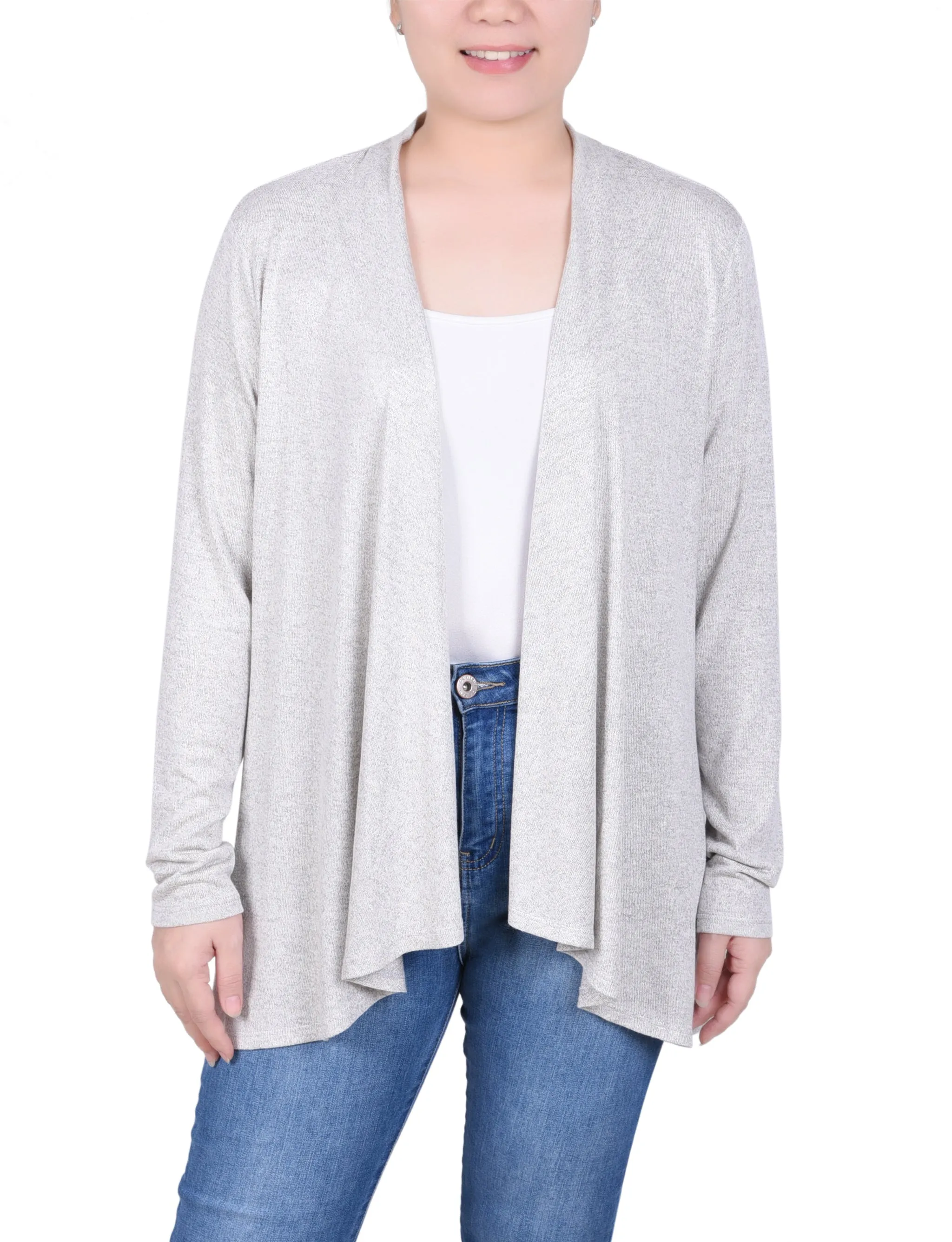 Petite Long Sleeve Swing Cardigan