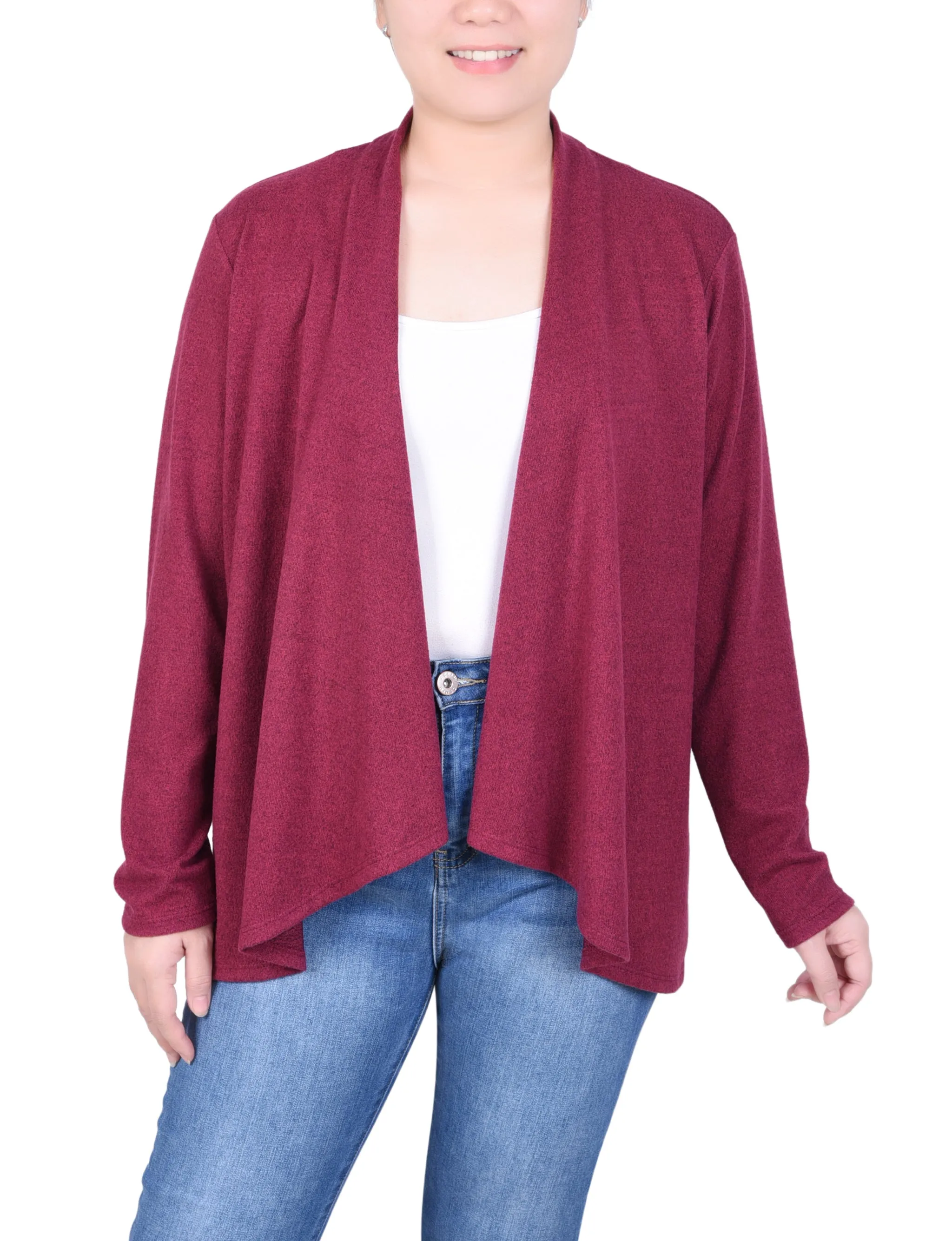 Petite Long Sleeve Swing Cardigan