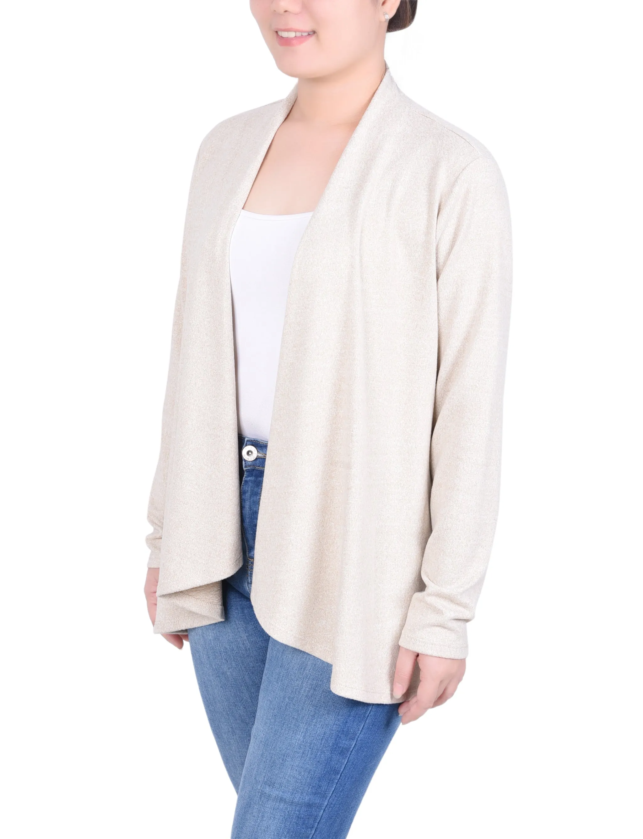 Petite Long Sleeve Swing Cardigan