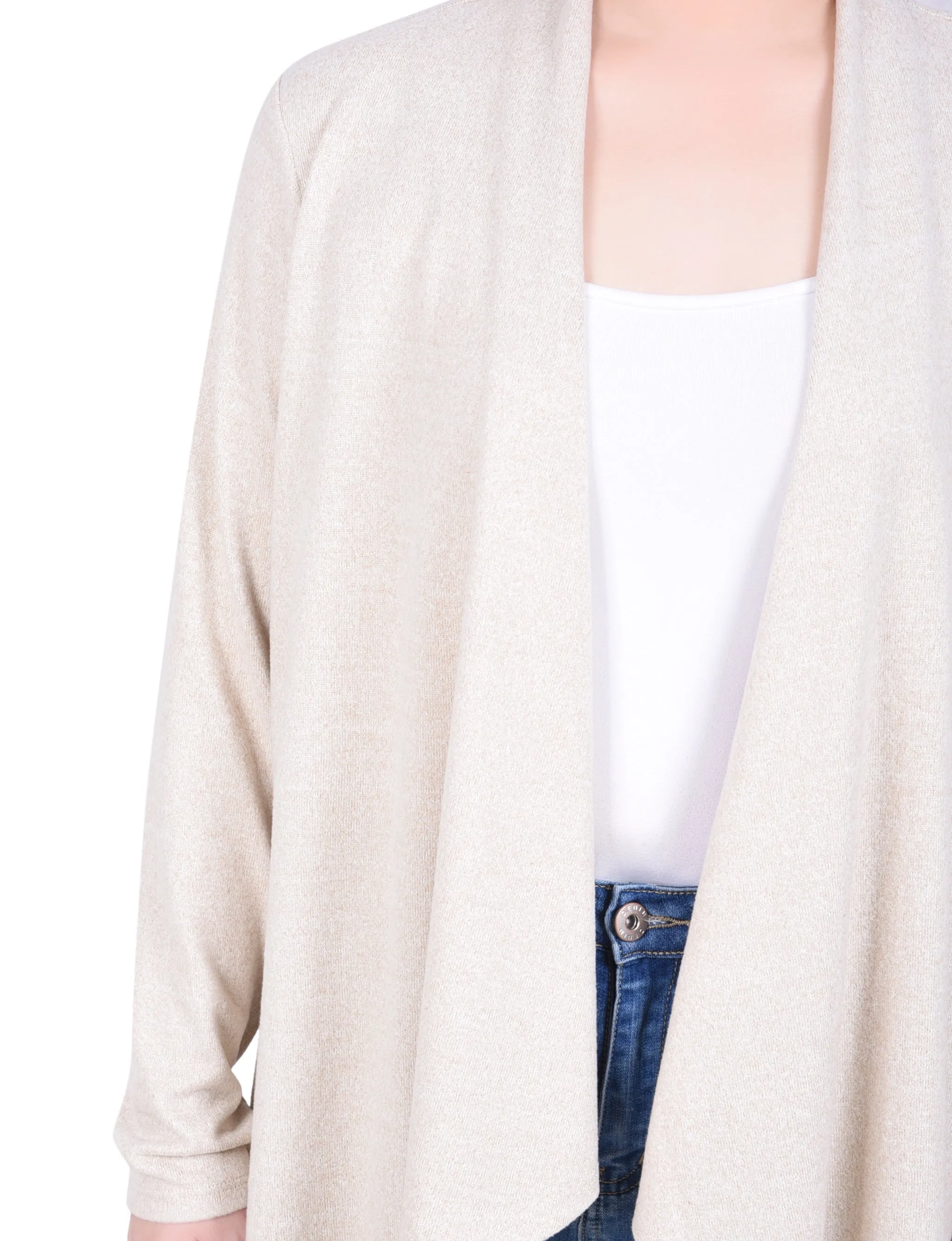 Petite Long Sleeve Swing Cardigan