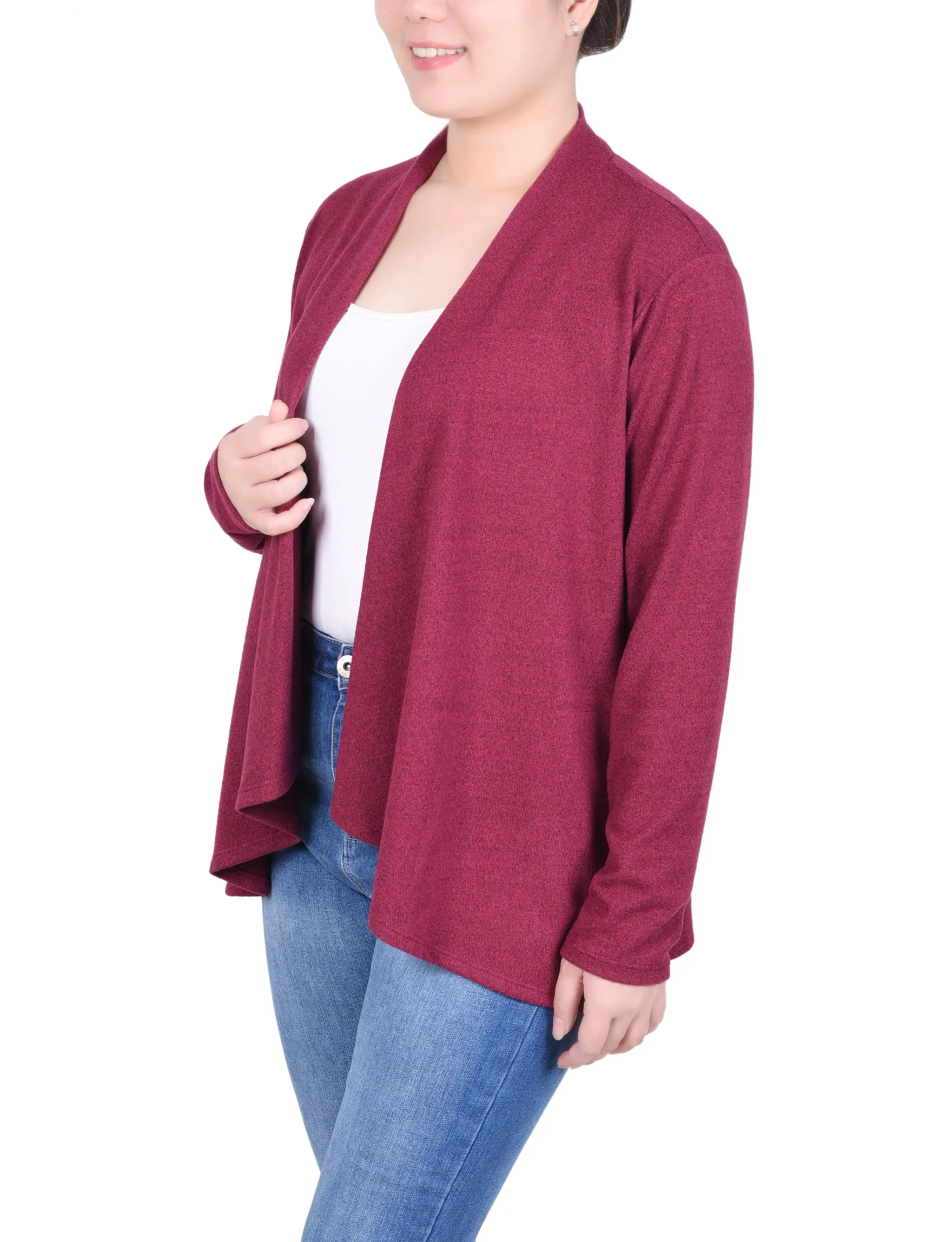 Petite Long Sleeve Swing Cardigan