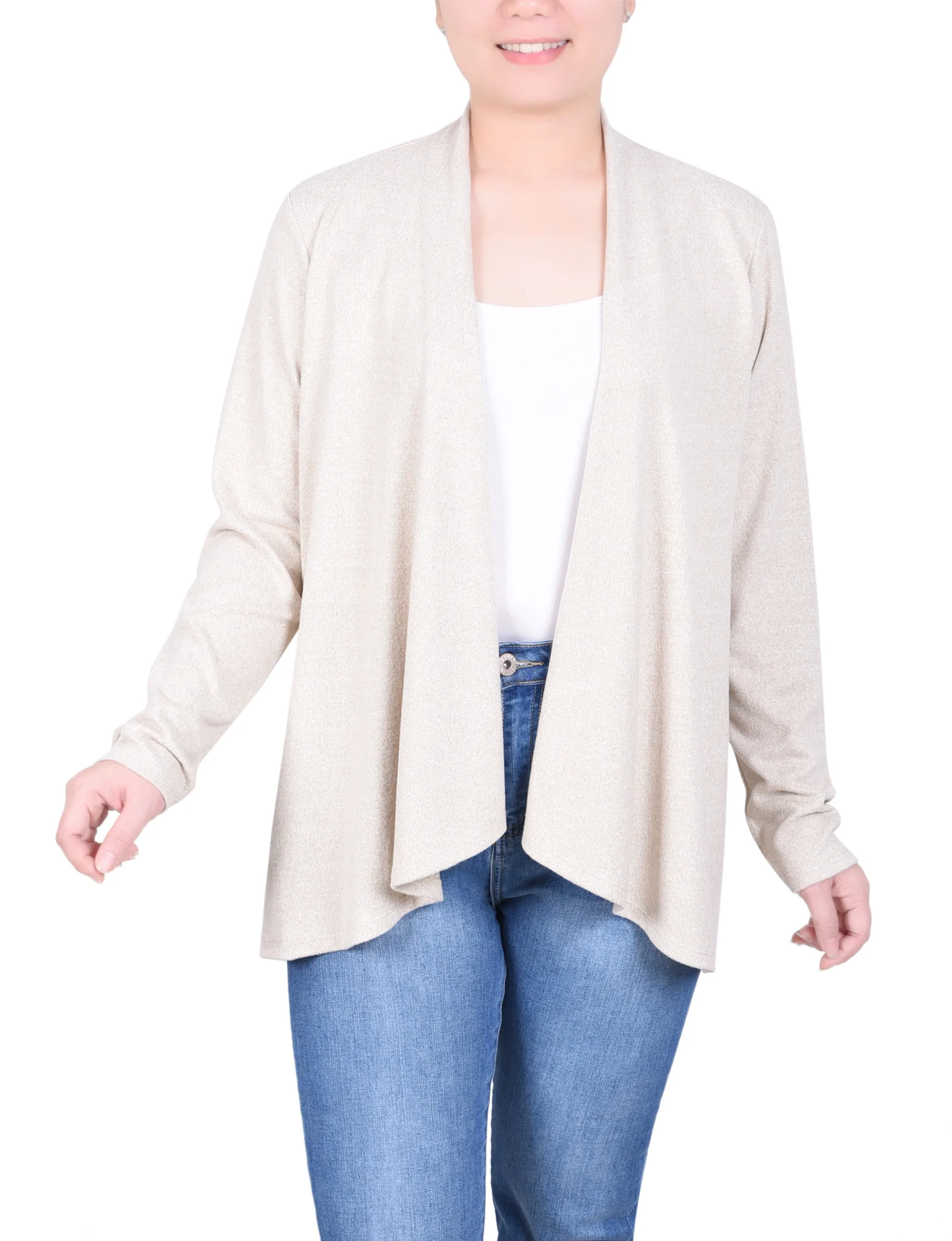 Petite Long Sleeve Swing Cardigan