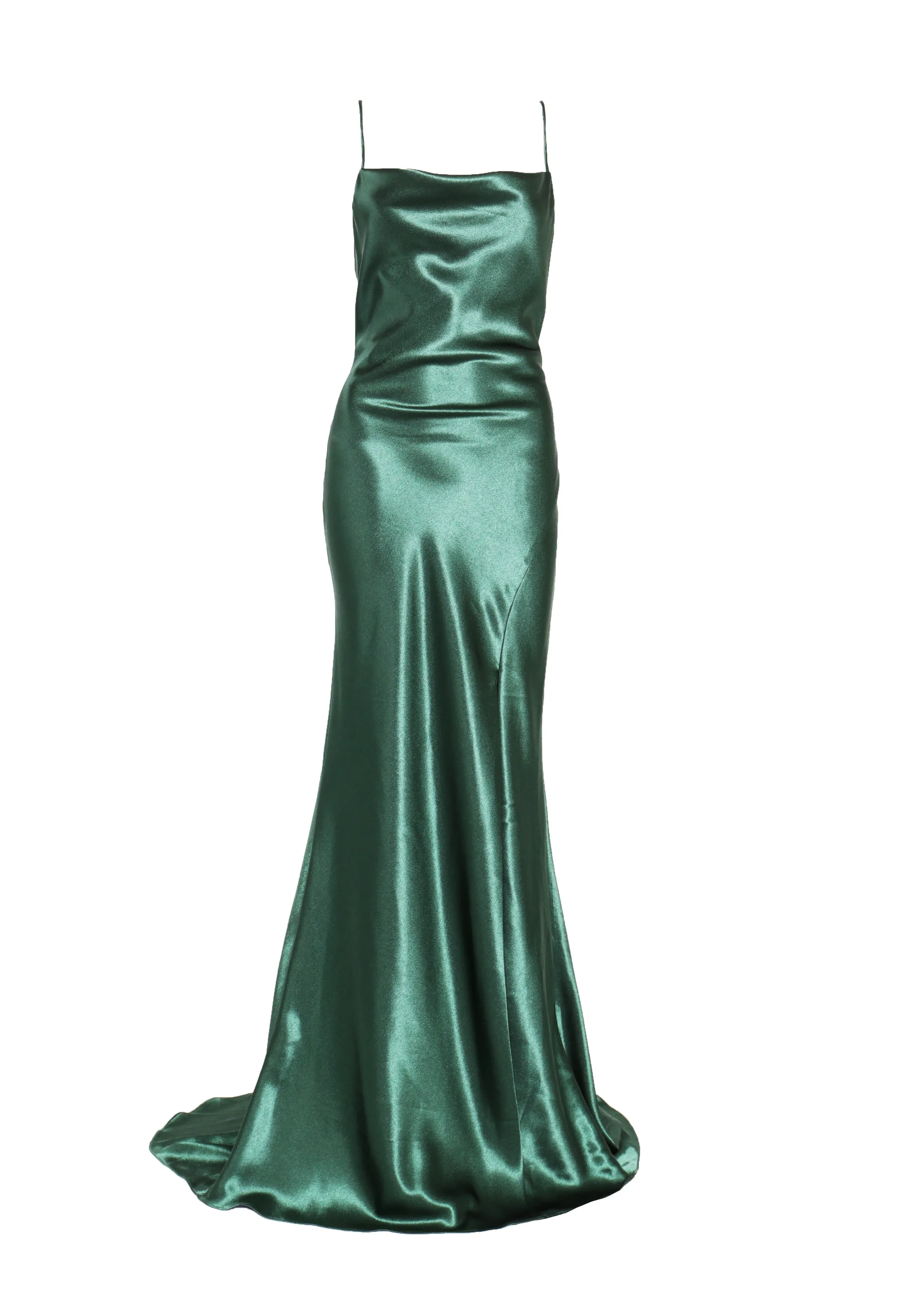 Pippa Emerald Green Bridesmaid Cowl-Neck Slip Dress