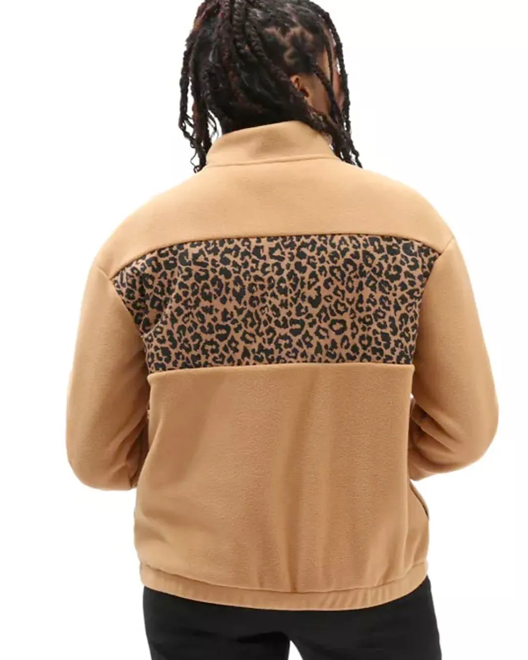 Quinn Mock Zip Fleece - Chipmunk