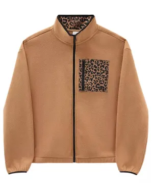 Quinn Mock Zip Fleece - Chipmunk