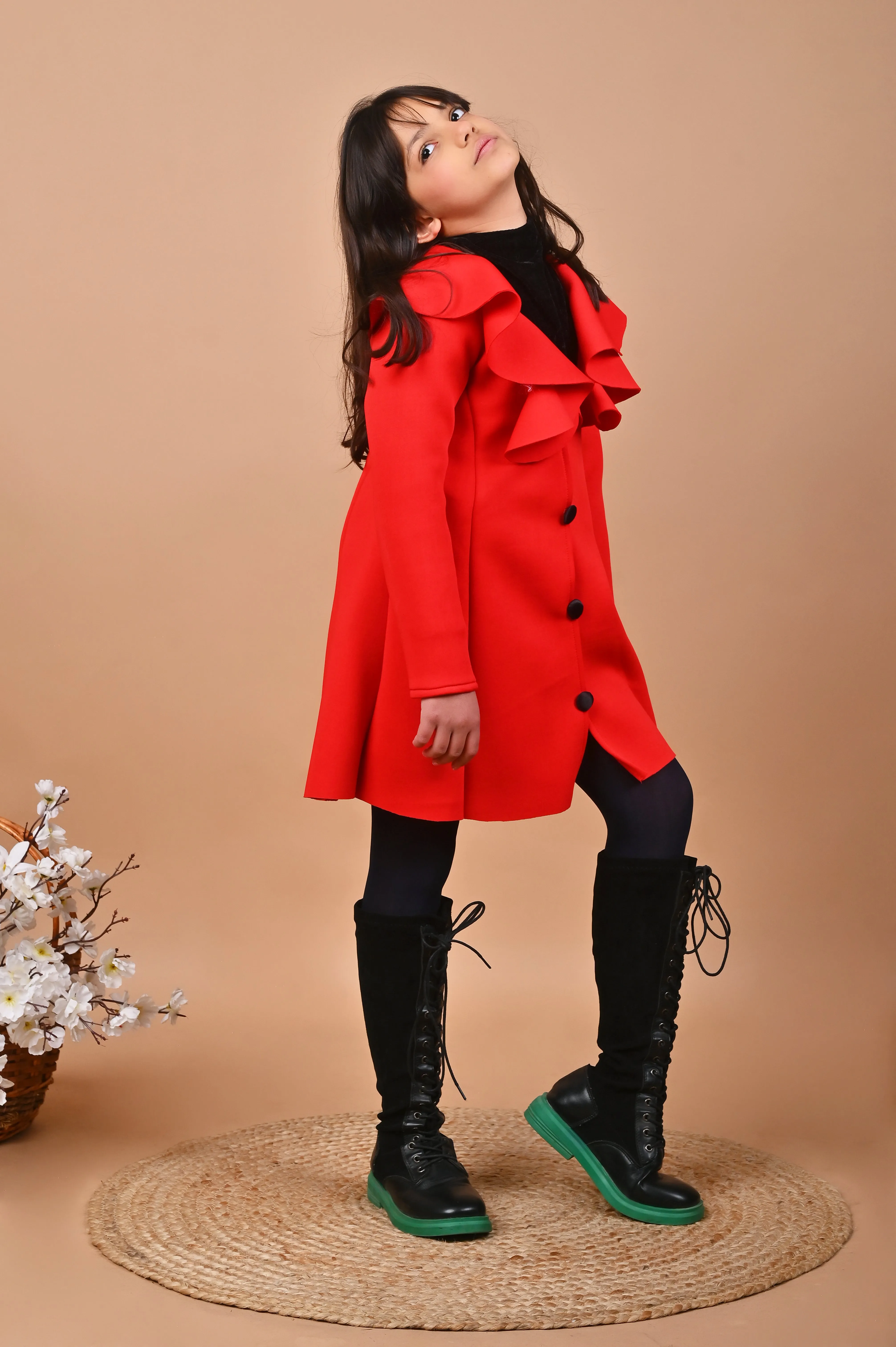 Red Diva Coat Dress