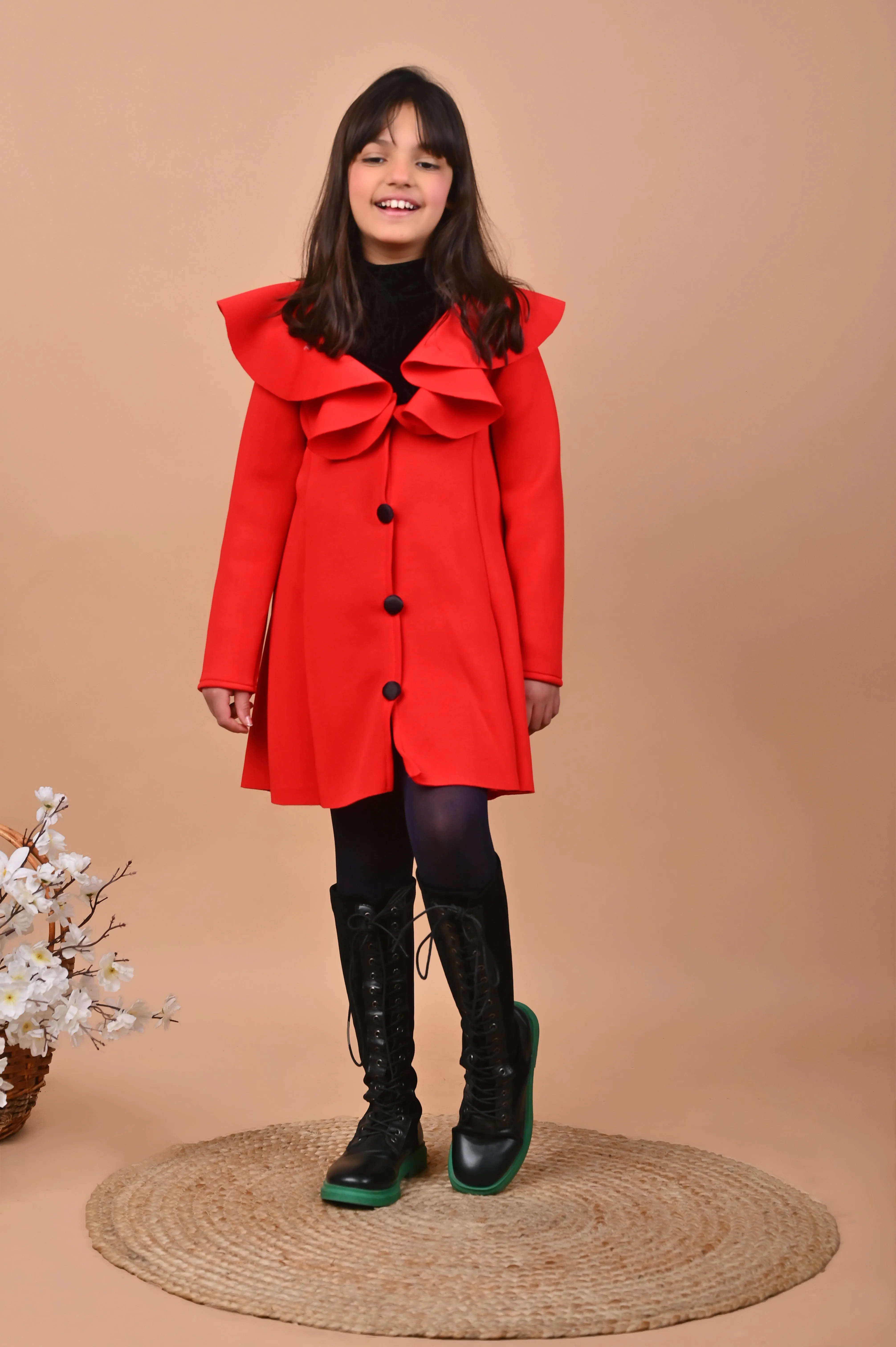 Red Diva Coat Dress