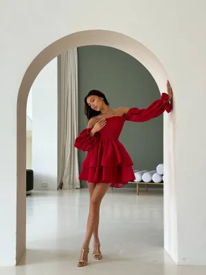 Red mini dress “Vesta”