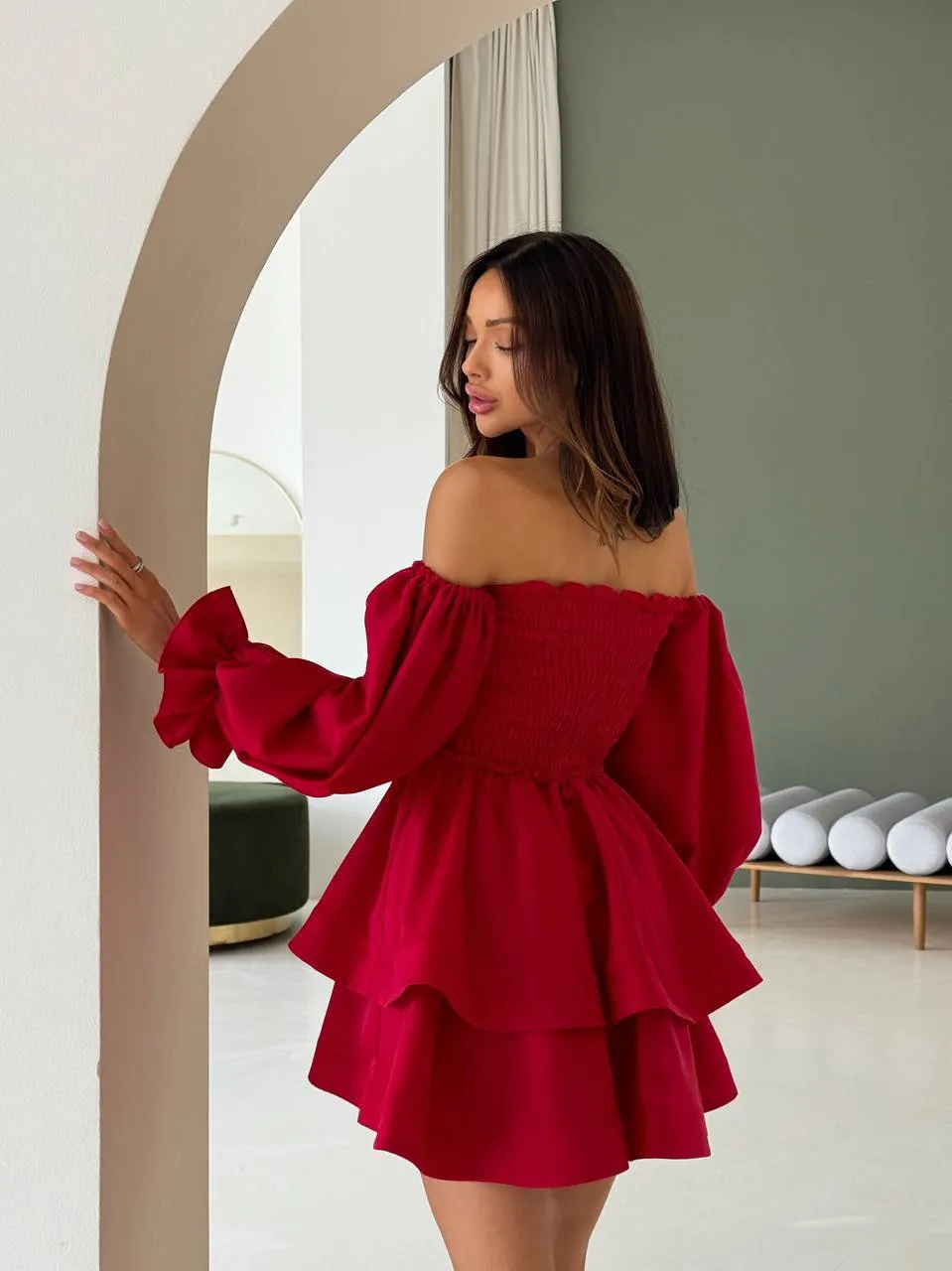 Red mini dress “Vesta”