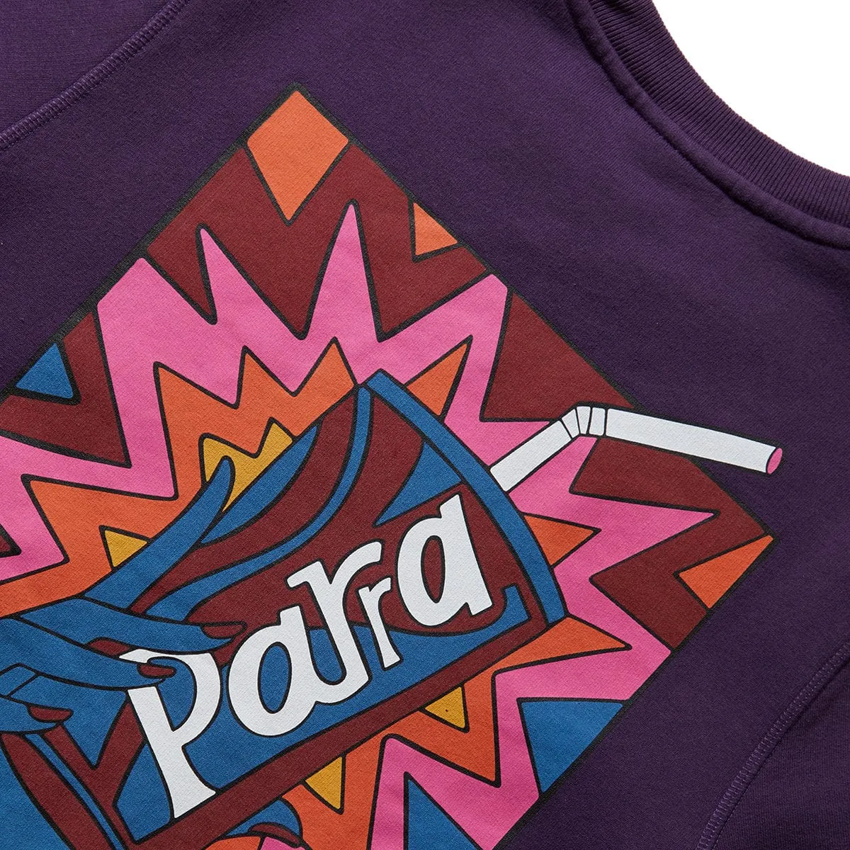 RUSHED SUGAR CREW NECK SWEATSHIRT