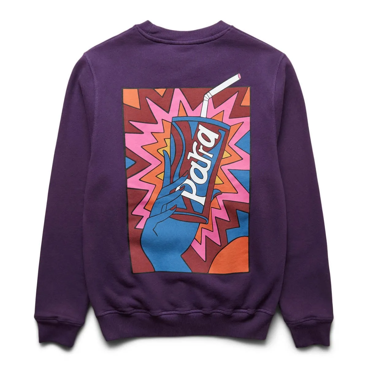 RUSHED SUGAR CREW NECK SWEATSHIRT