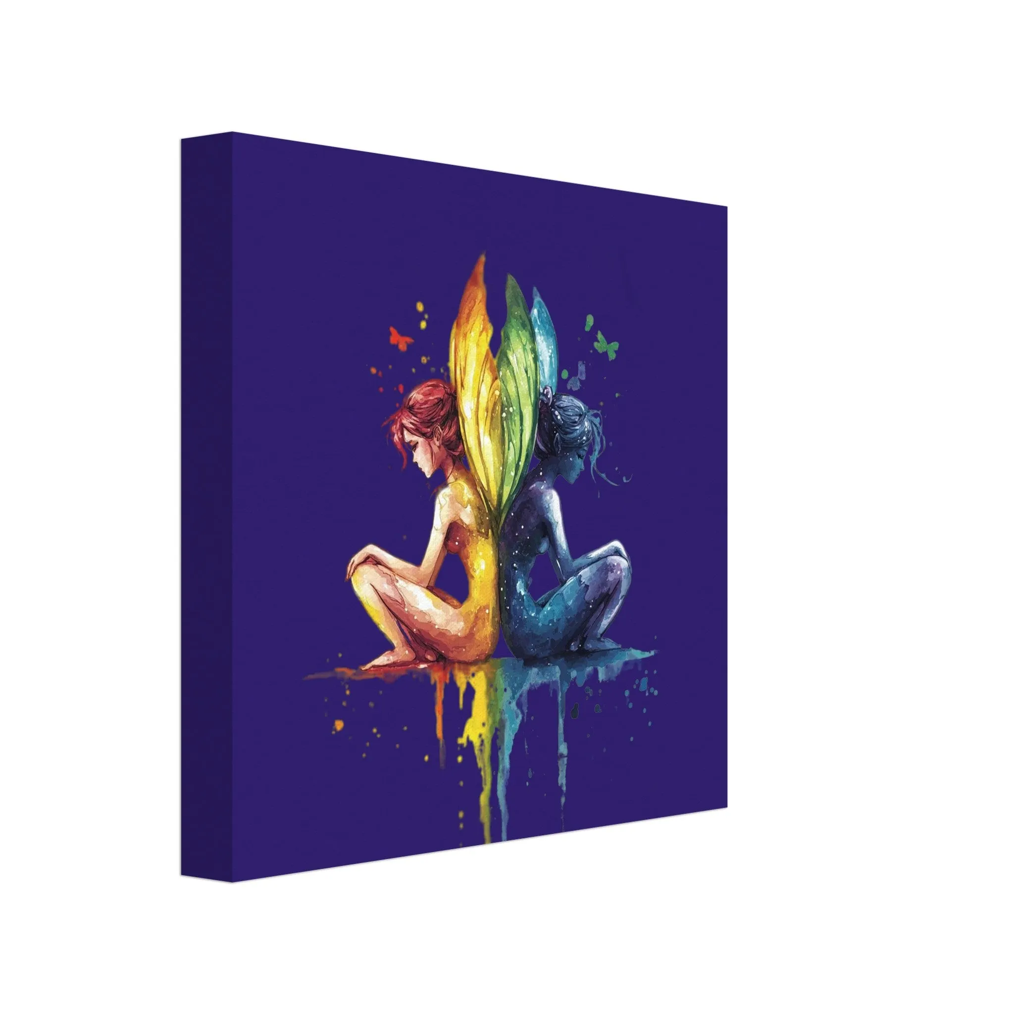 Seiten - Feenkollektion - Leinwand 20x20 cm / 8x8″
