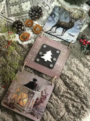 Shabby Chic Christmas Wall Hanging