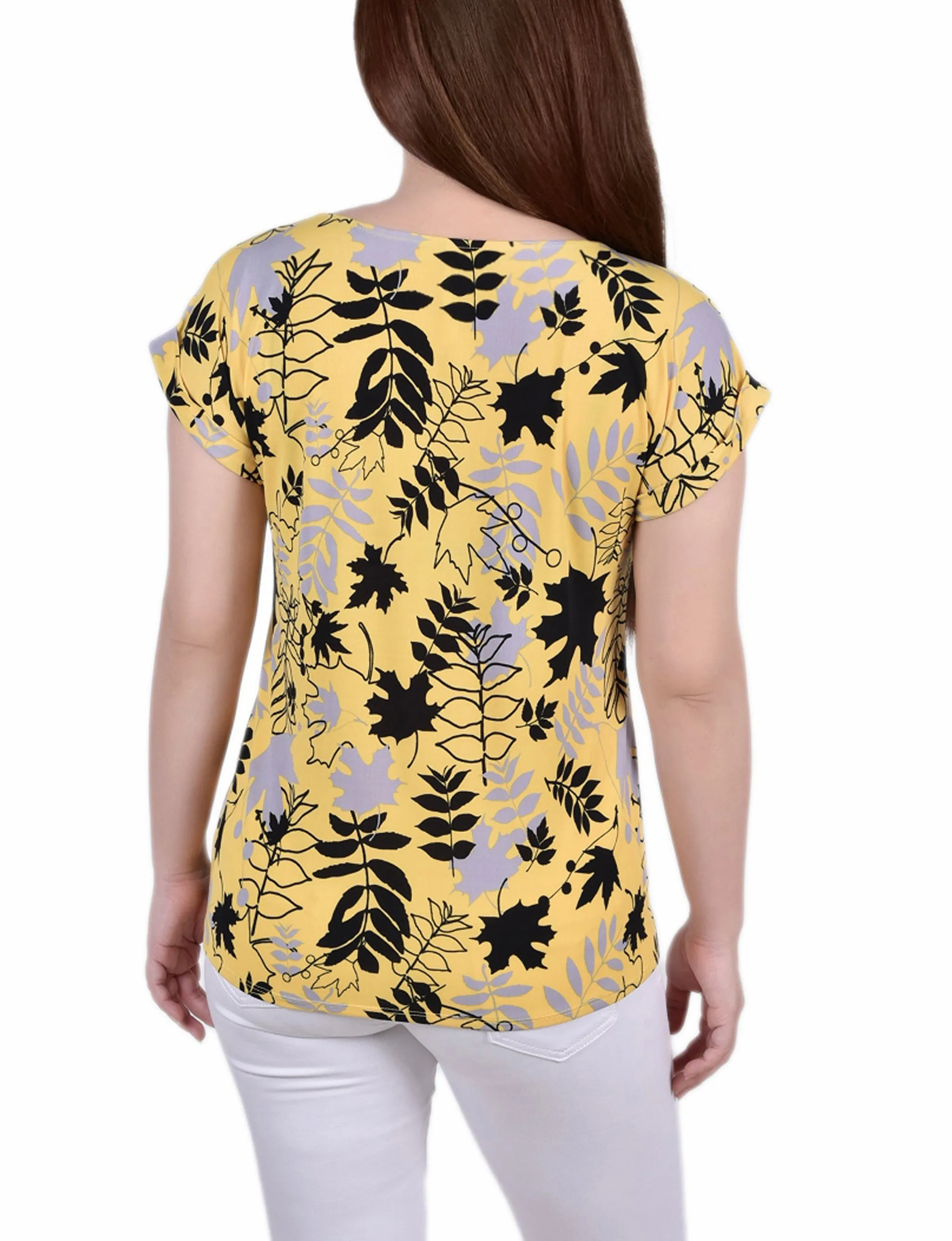 Short Extended Sleeve Zip Top