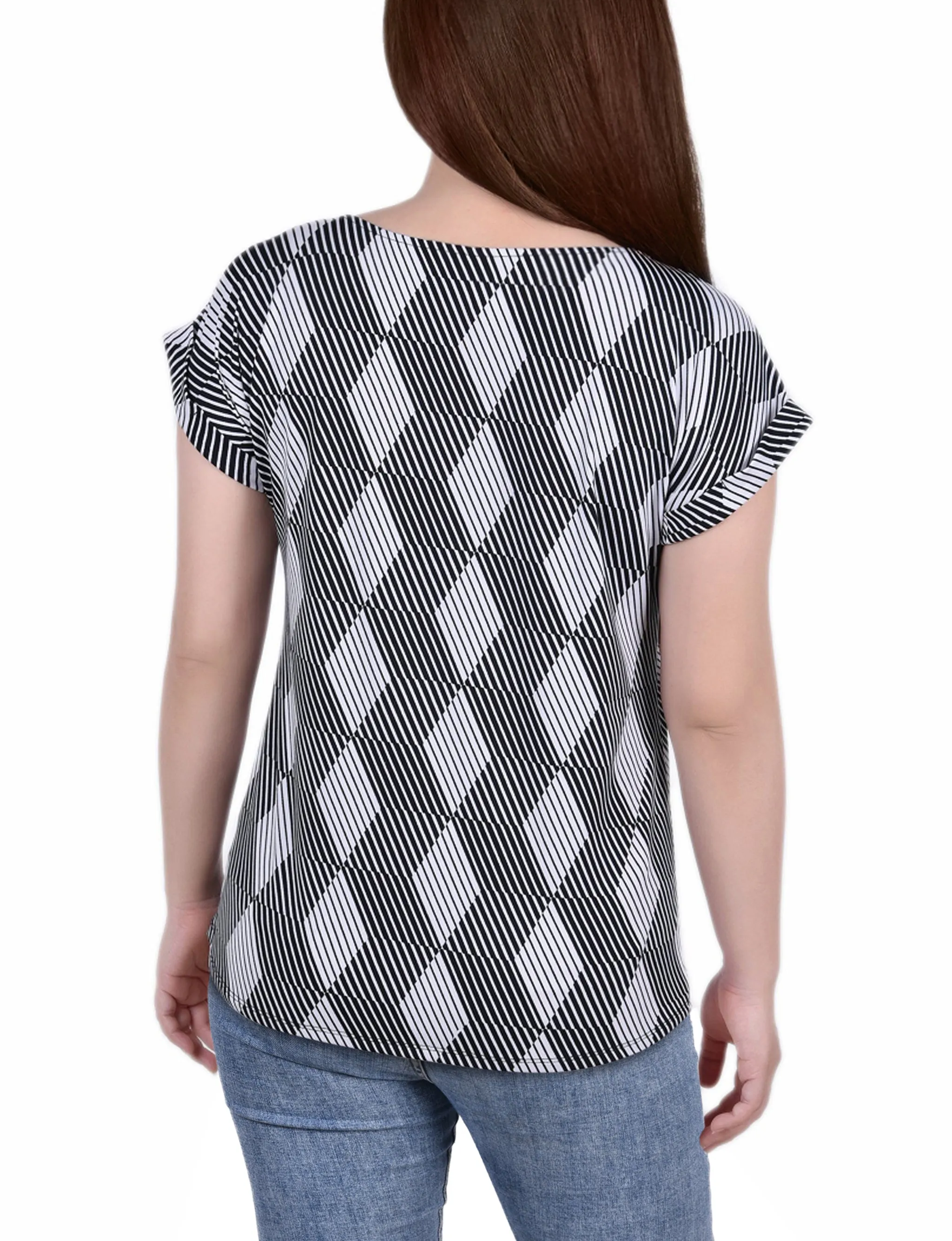 Short Extended Sleeve Zip Top