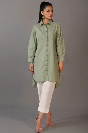 Sofia Pastel Green Tunic Top - W22 - WTN0016