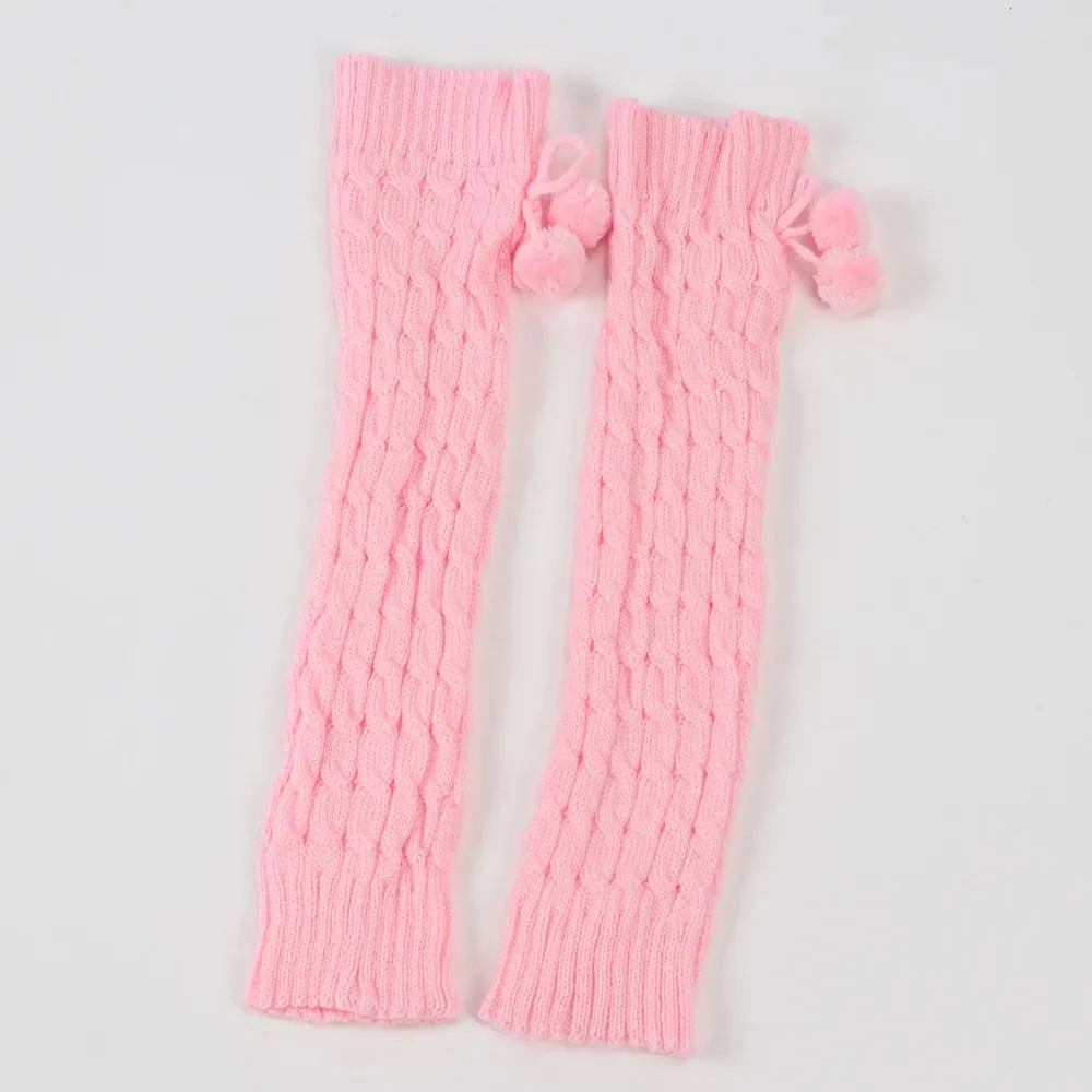 Sohiwoo Winter Women Cute Gloves Kawaii Arm Warmer Knitted Arm Sleeves Casual Soft Girls Goth Clothes Punk Gothic Fashion Gloves