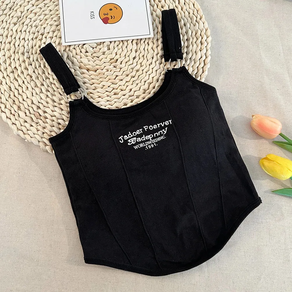 Summer Letter Chic Crop