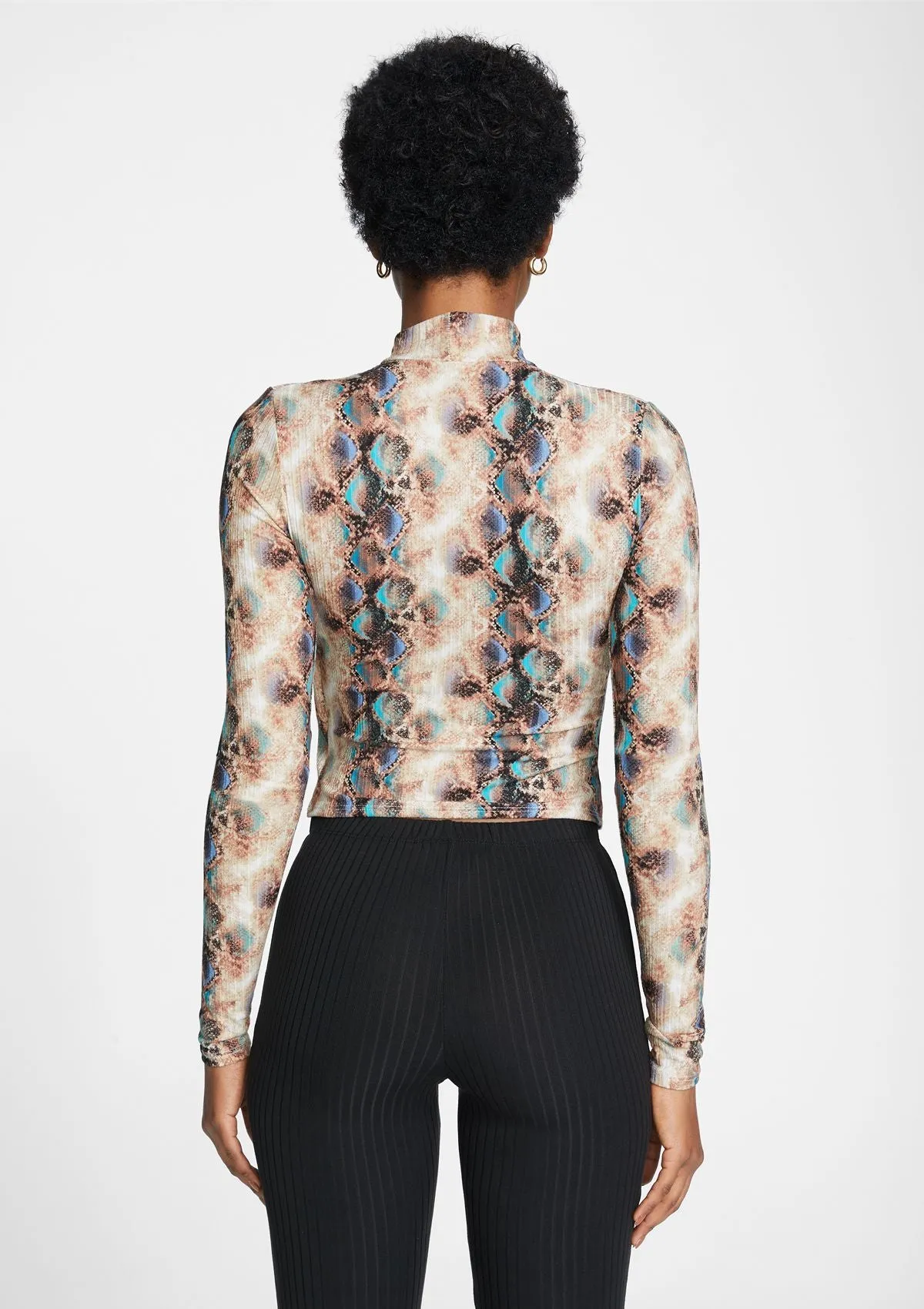 Tall Elana Keyhole Long Sleeve Top