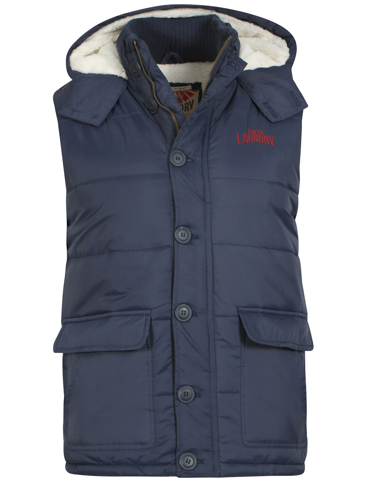 Tokyo Laundry Tarnby navy gilet