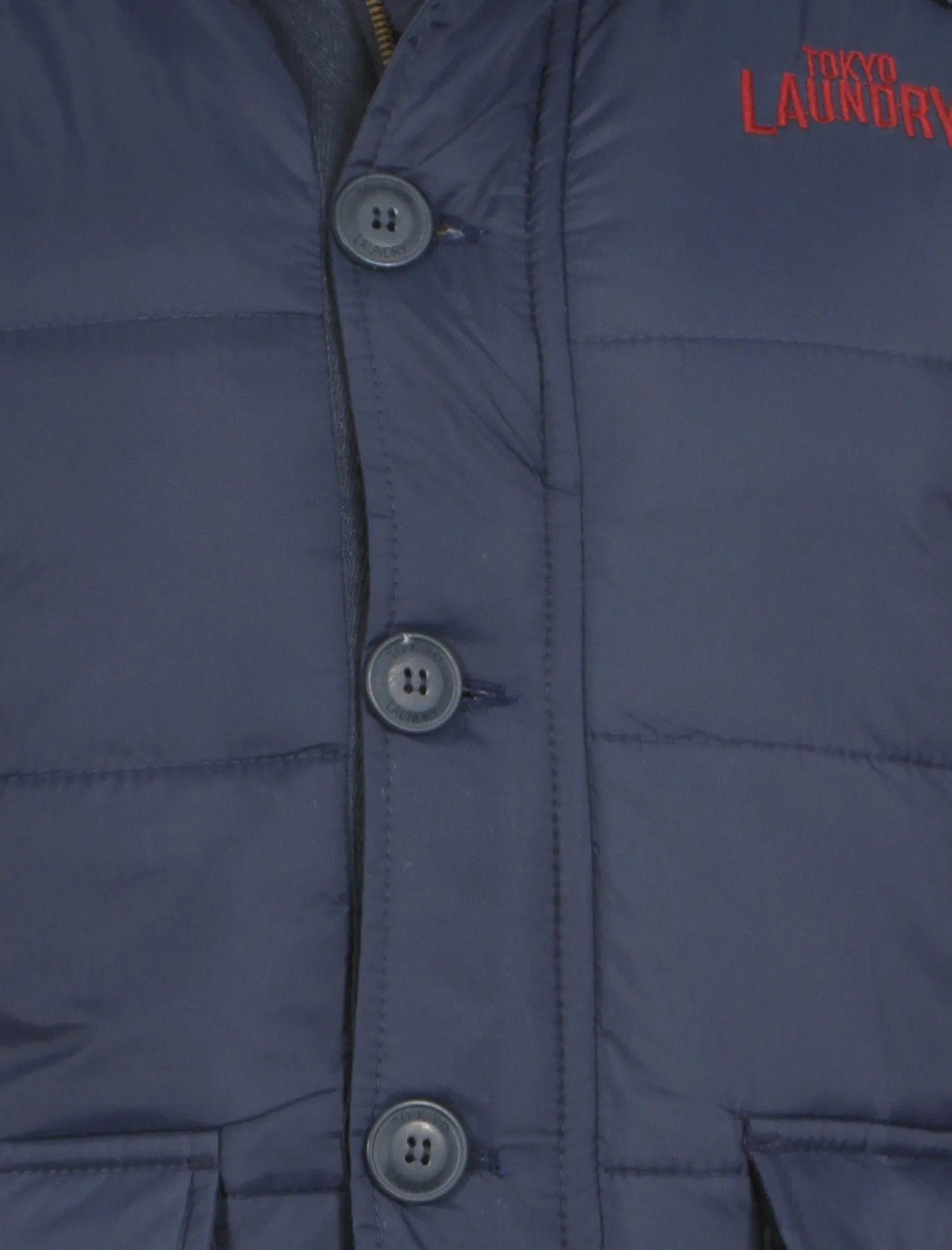 Tokyo Laundry Tarnby navy gilet