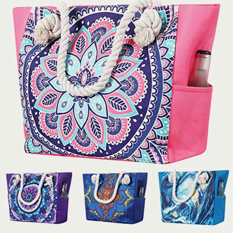 Tote For Daily Use Beach Travel Multi Function Canvas Bag