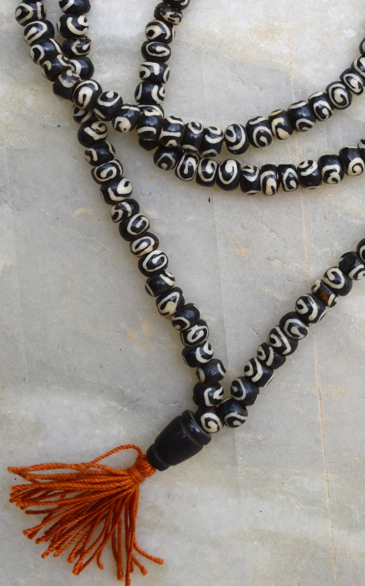 Tribal Yak Bone Beaded Mala.
