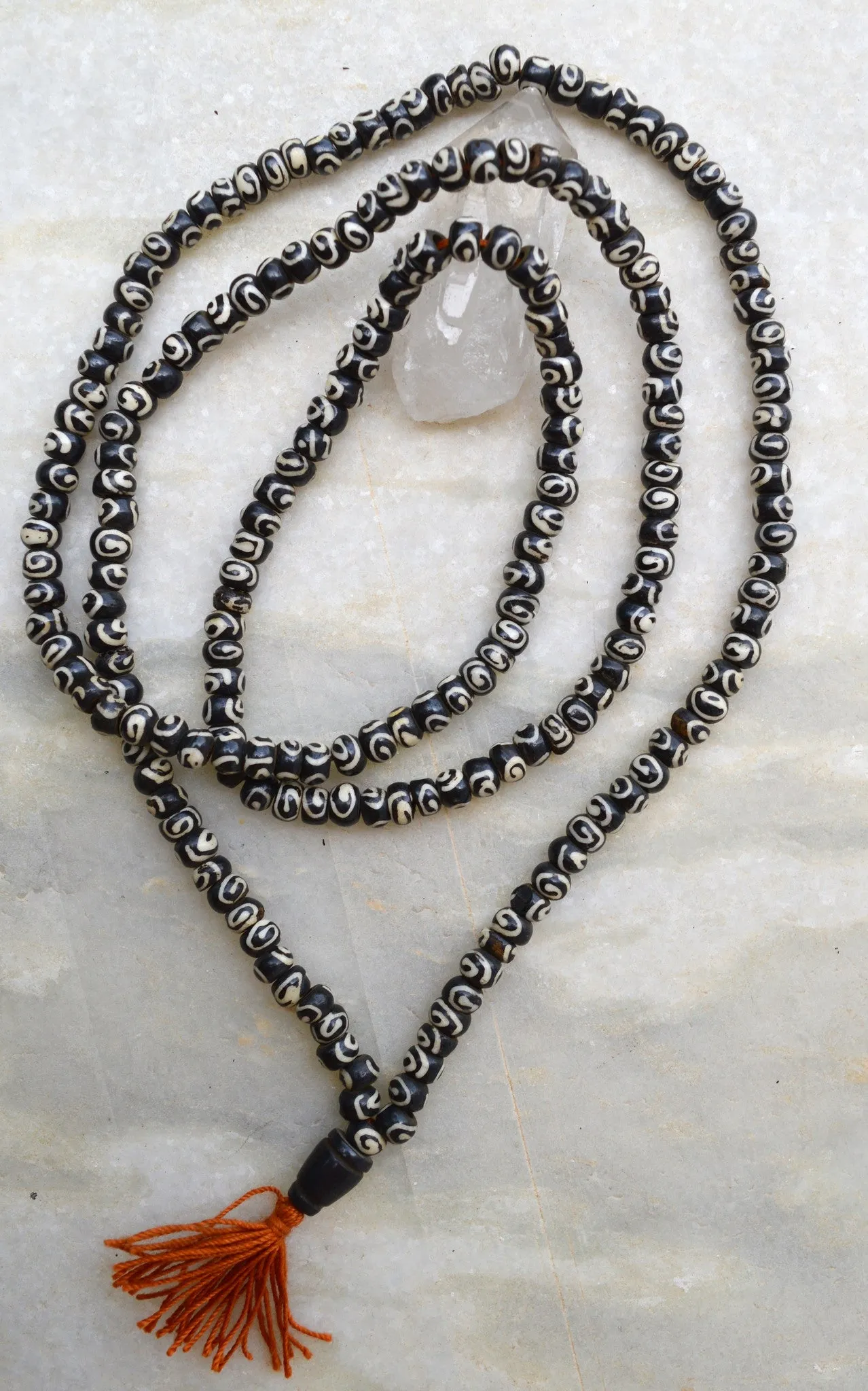 Tribal Yak Bone Beaded Mala.