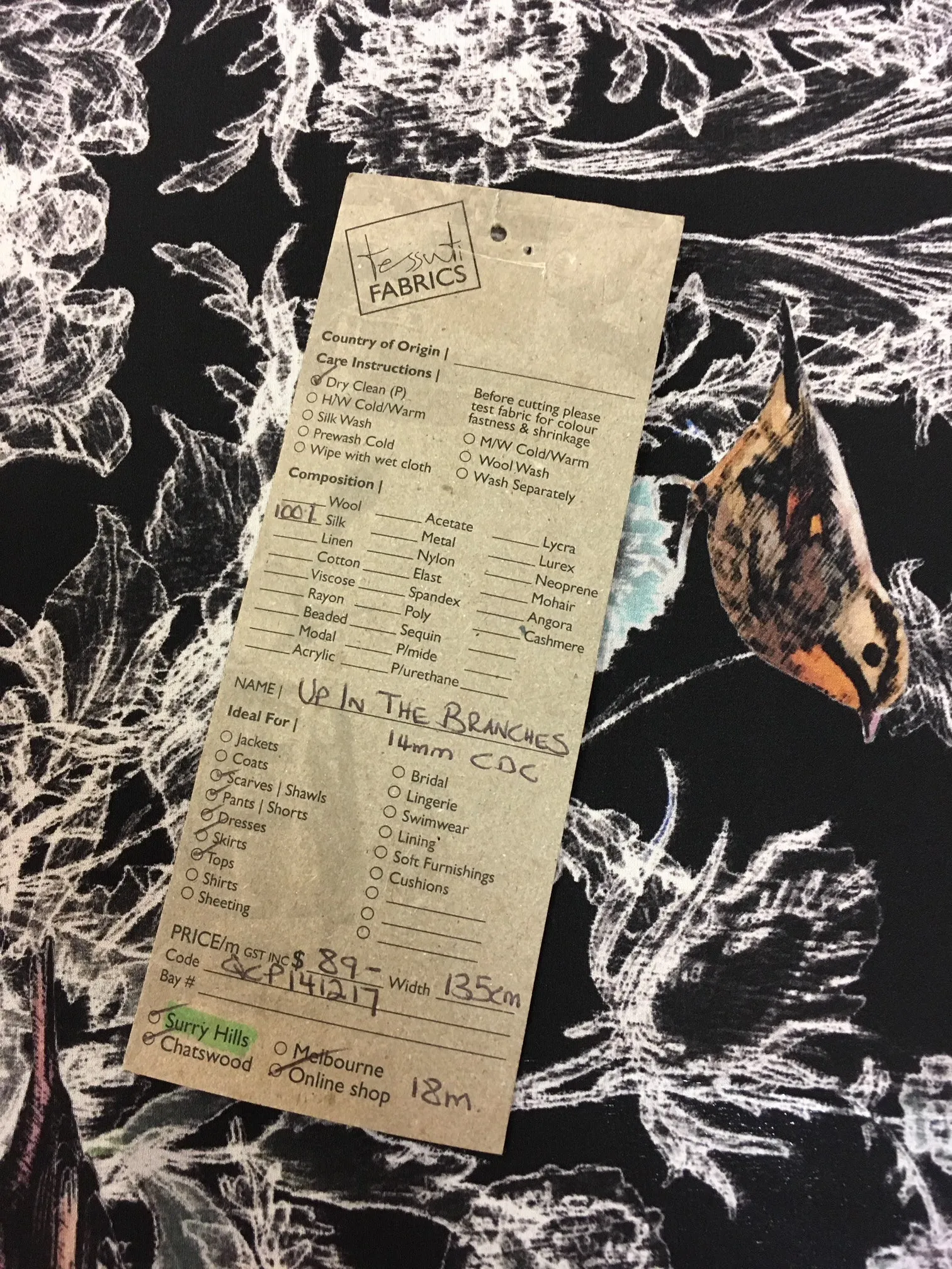 Up In The Branches - Crepe De Chine