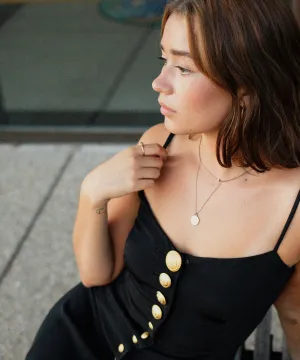 Vintage Button Down Slip Dress
