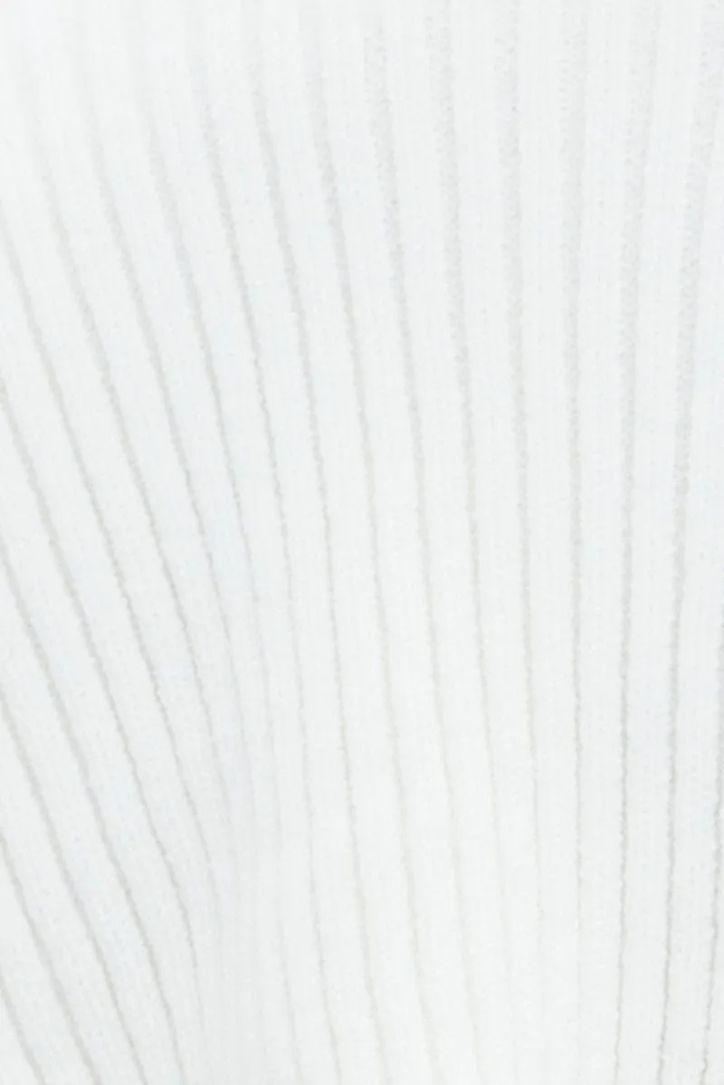 White Knit Shrug Long Sleeve