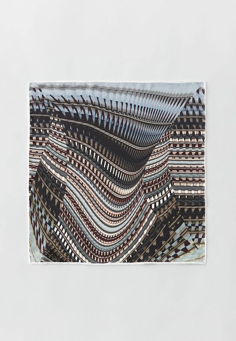 WINTERSCAPE SILK SATIN SCARF 33 & 45