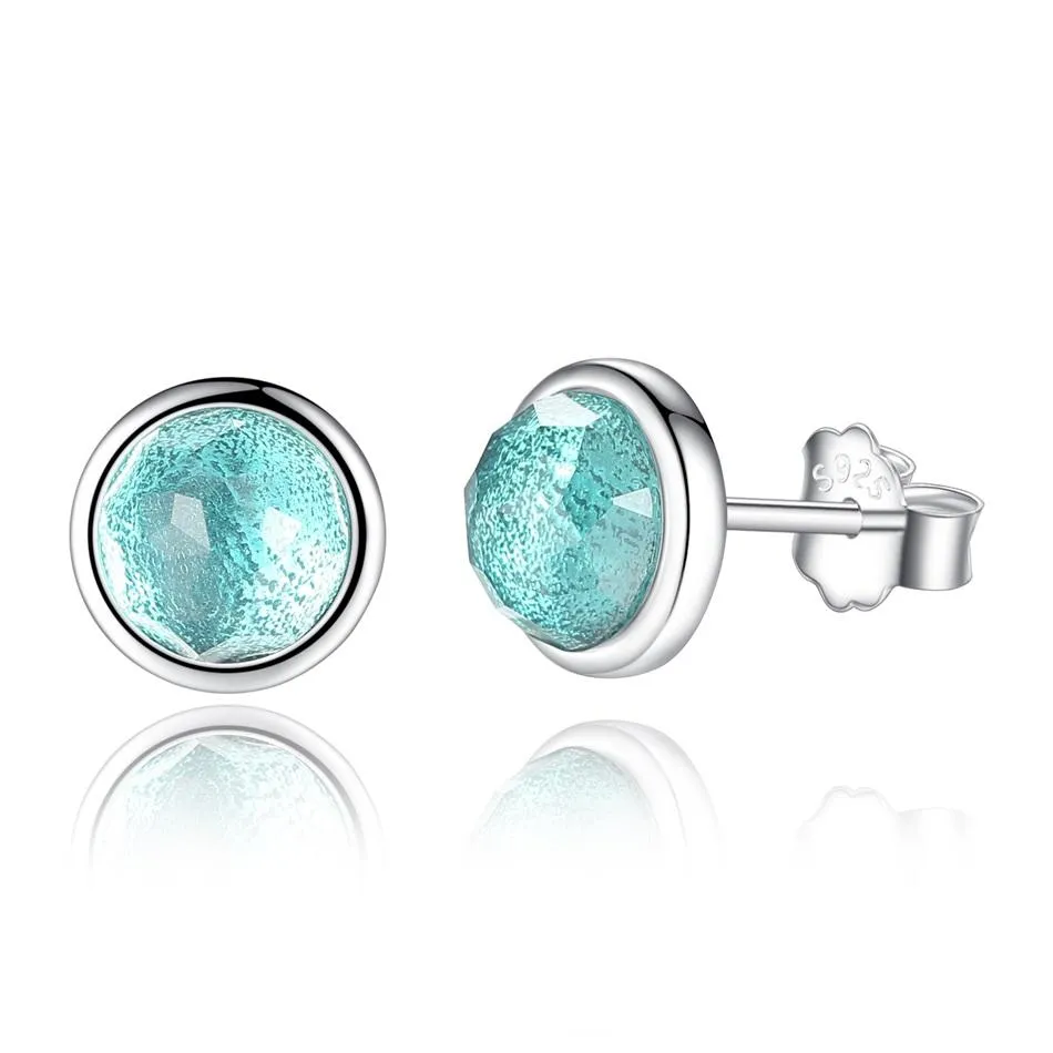 YE3137 925 Sterling Silver 12 Month 925 Silver Stud Earrings