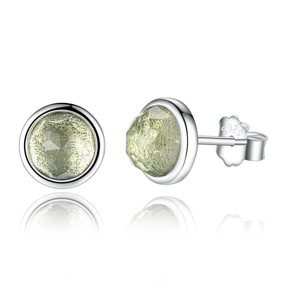 YE3137 925 Sterling Silver 12 Month 925 Silver Stud Earrings