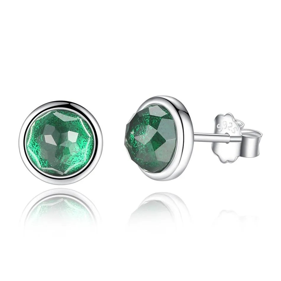 YE3137 925 Sterling Silver 12 Month 925 Silver Stud Earrings