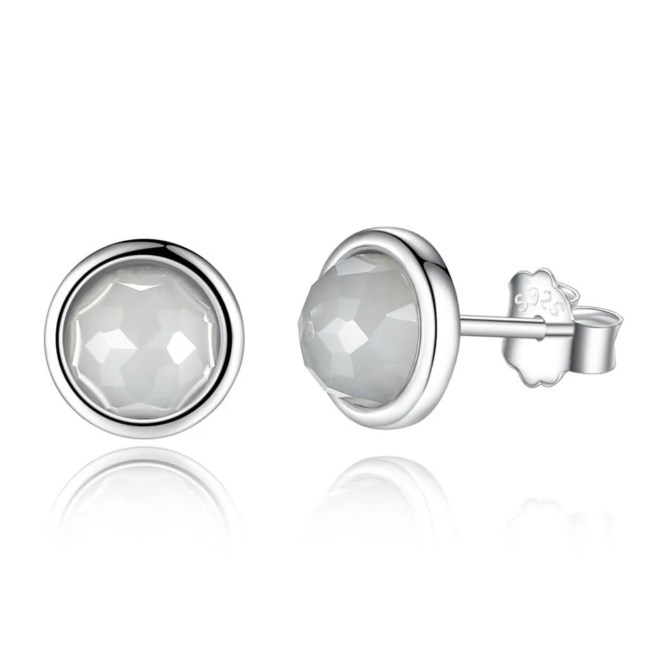 YE3137 925 Sterling Silver 12 Month 925 Silver Stud Earrings
