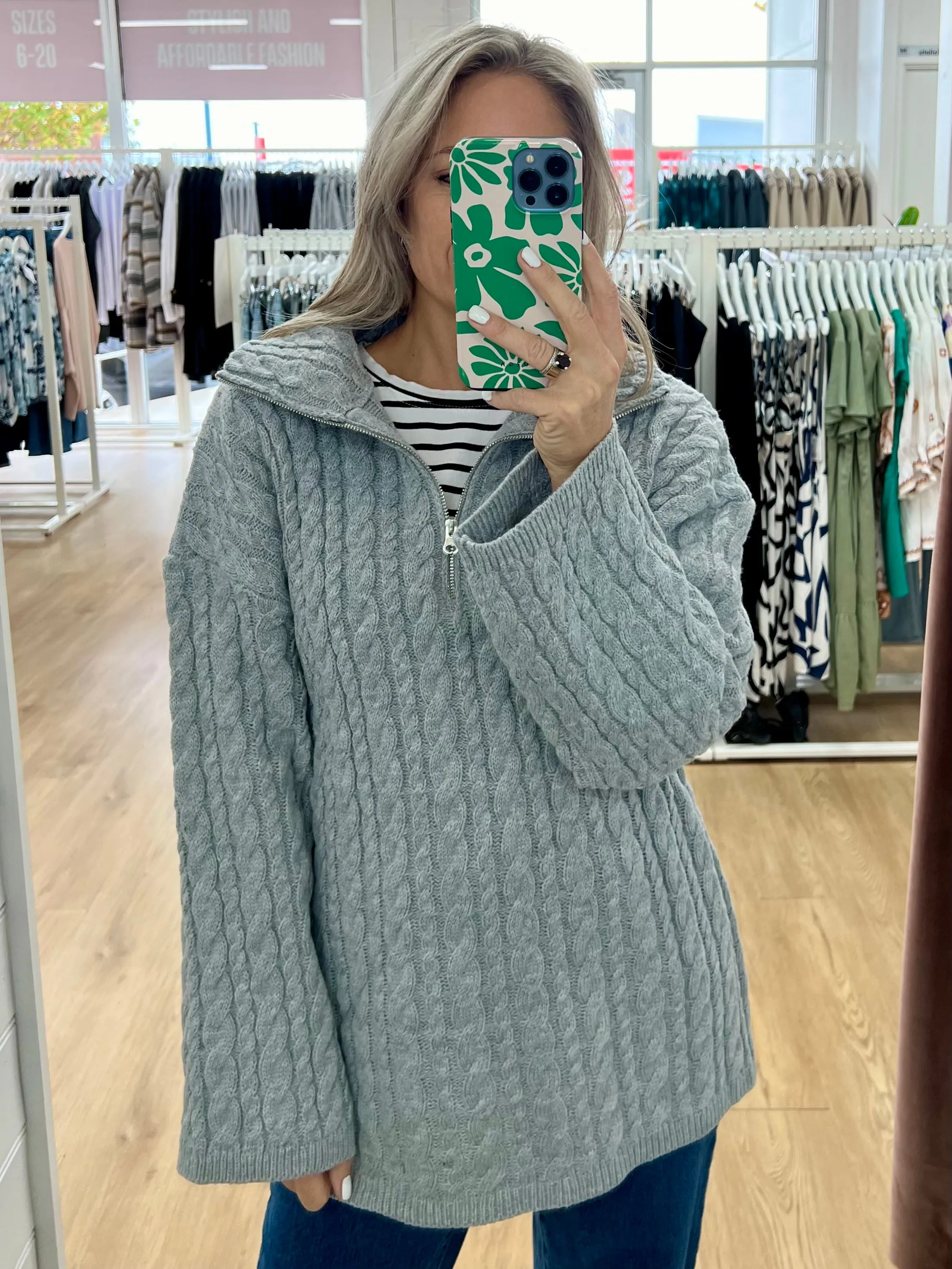 Zaylee Knit ~ Grey